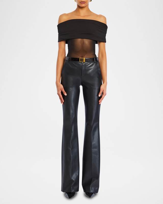 Ronja Faux Leather Trousers